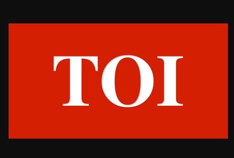 Logo de Times of India (TOI) junto a sus indicadores de rendimiento digital.